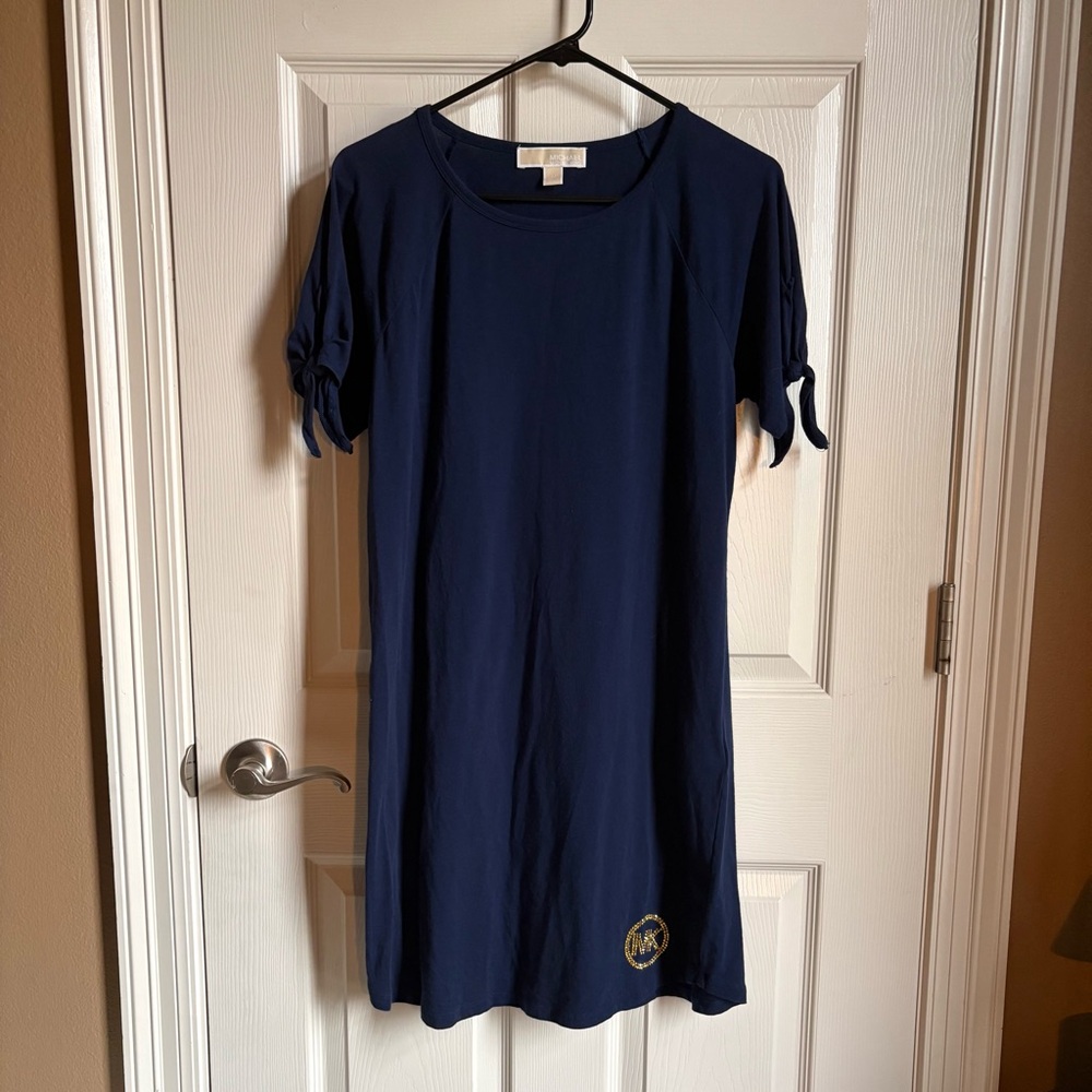 MICHAEL KORS Studded Tee Shirt Dress